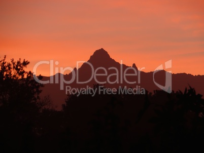 Dawn over Mount Kenya