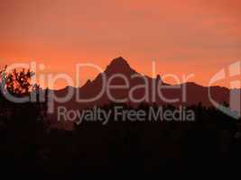 Dawn over Mount Kenya