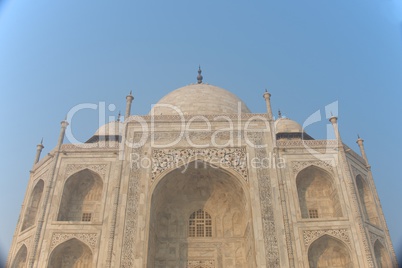 Front of Taj Mahal from below