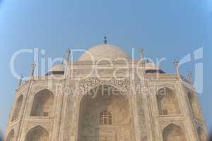 Front of Taj Mahal from below