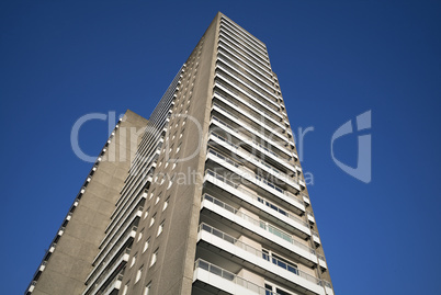 Fassade eines modernen Wohngebäudes in Hamburg, Deutschland