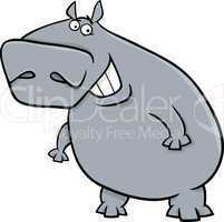 hippopotamus cartoon illustartion