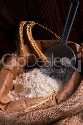 Bag with flour