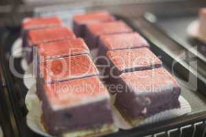 Tray of red velvet cakes