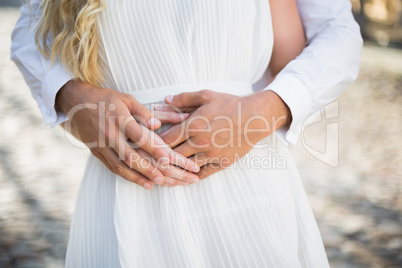 Attractive couple spending time together