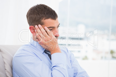 Bored businessman Bored businessman