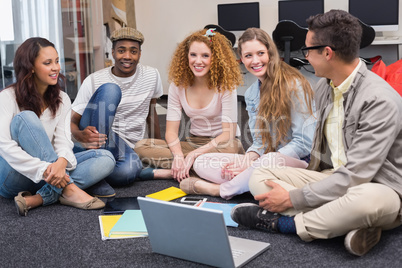 Fashion students working as a team