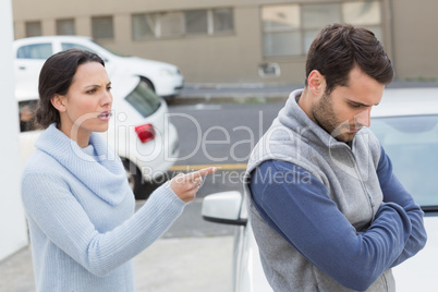 Young couple having an argument