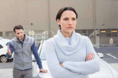 Young couple having an argument