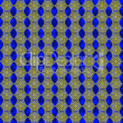 wallpapers with golden patterns on the blue
