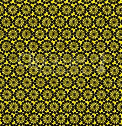 luxurious wallpapers with round yellow patterns