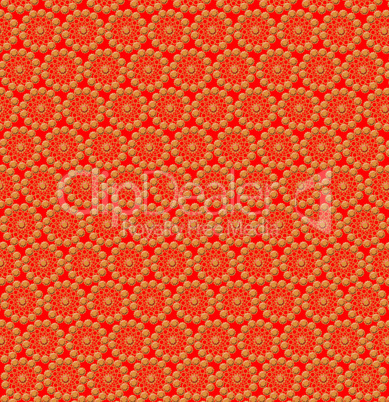 luxurious abstract yellow patterns on the orange