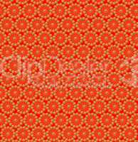 luxurious abstract yellow patterns on the orange