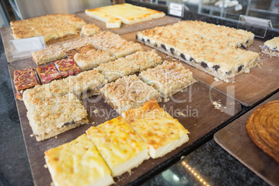 Pastry with fruit on counter