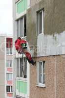 specialist carring out warming of building
