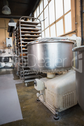 Industrial mixer on counter