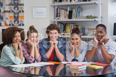 Fashion students working as a team