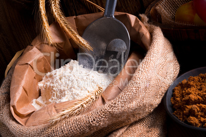 Bag with flour