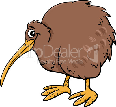 kiwi bird cartoon illustartion