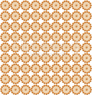 luxurious wallpapers with round brown patterns