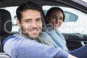 Young couple going for a drive