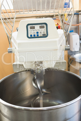 Industrial mixer on counter