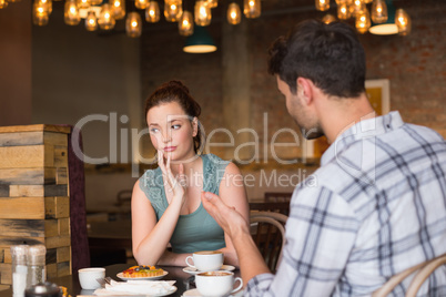 Young couple having an argument