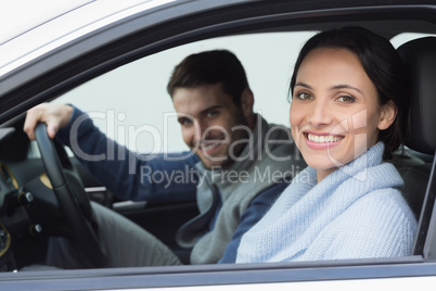 Young couple going for a drive