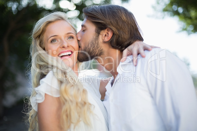 Attractive couple spending time together