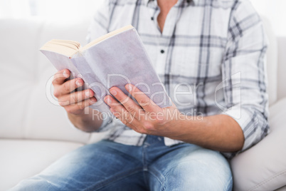 A man reading a book