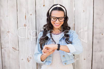 Pretty hipster checking the time