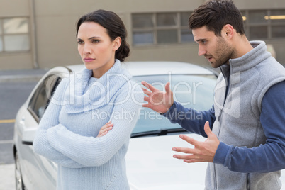 Young couple having an argument