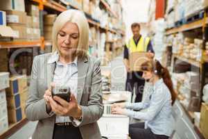 Focused warehouse manager using handheld