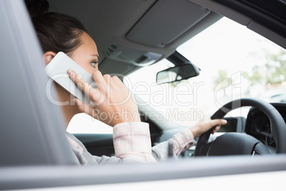 Young businesswoman on the phone