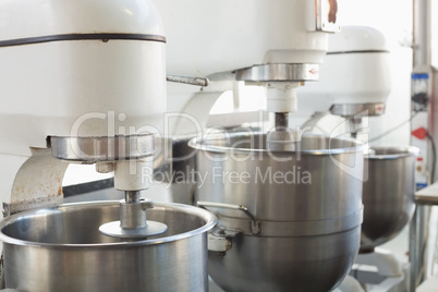 Industrial mixers on counter