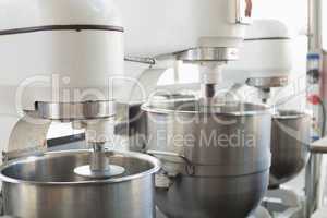 Industrial mixers on counter