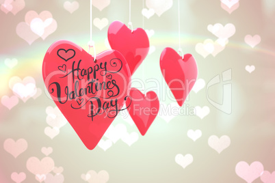 Composite image of happy valentines day