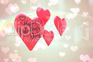 Composite image of happy valentines day