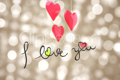 Composite image of i love you