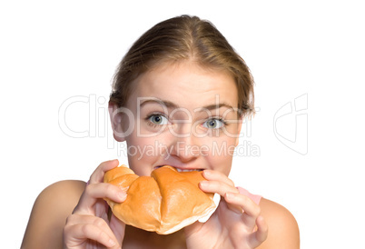 girl eating