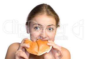 girl eating