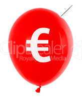 balloon with euro symbol