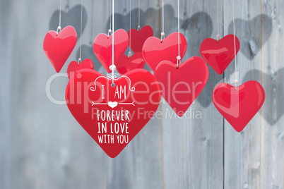 Composite image of valentines message Composite image of valentines message