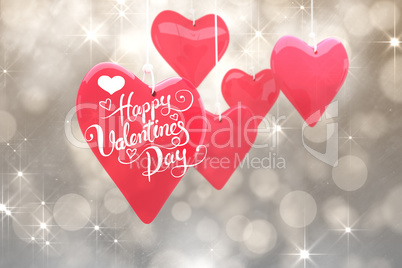 Composite image of happy valentines day