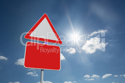 Composite image of road signs