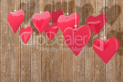 Composite image of love hearts Composite image of love hearts
