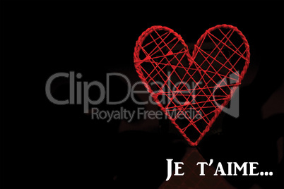 Composite image of red heart shaped ornamental box Composite image of red heart shaped ornamental box