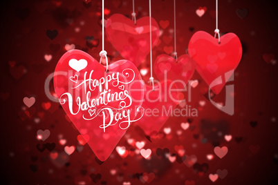 Composite image of happy valentines day