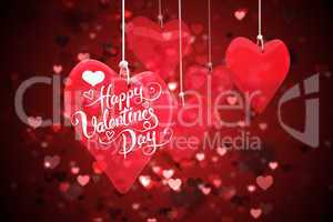 Composite image of happy valentines day