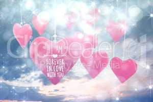 Composite image of valentines message